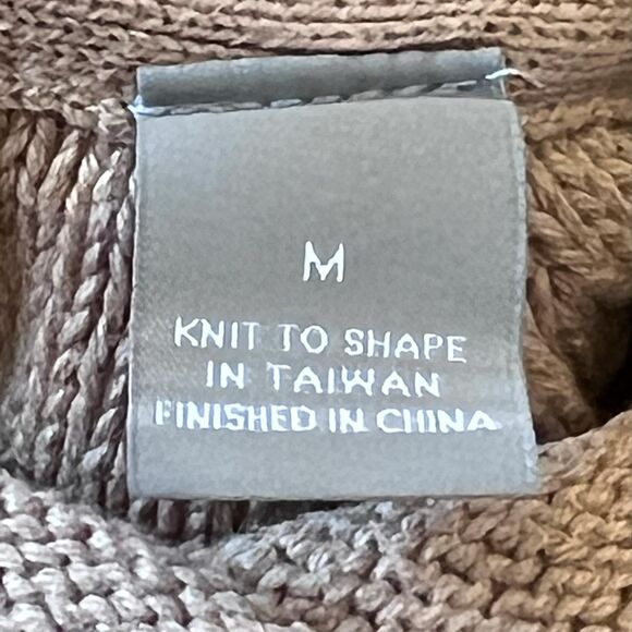 Liz Claiborne Tan Cape Sweater Medium 3/4 Sleeve Women's - Picture 7 of 8